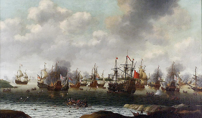 Attack on the Medway, 1667 CE,  June 9-14,  by Pieter Cornelisz van Soest